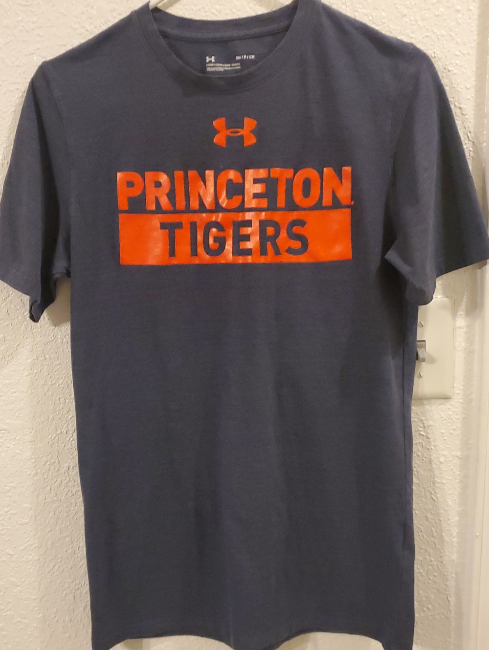 Under Armour Navy Tee with Orange Princeton Tigers Logo